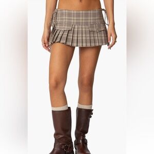 Edikted Plaid Mini Skort